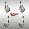 Service Caster 5 Inch 316SS Gray Poly Swivel 1-1/4 Inch Expanding Stem Caster Brake SCC, 2PK SCC-SS316EX20S514-PPUB-2-TLB-2-114 - alternate 5